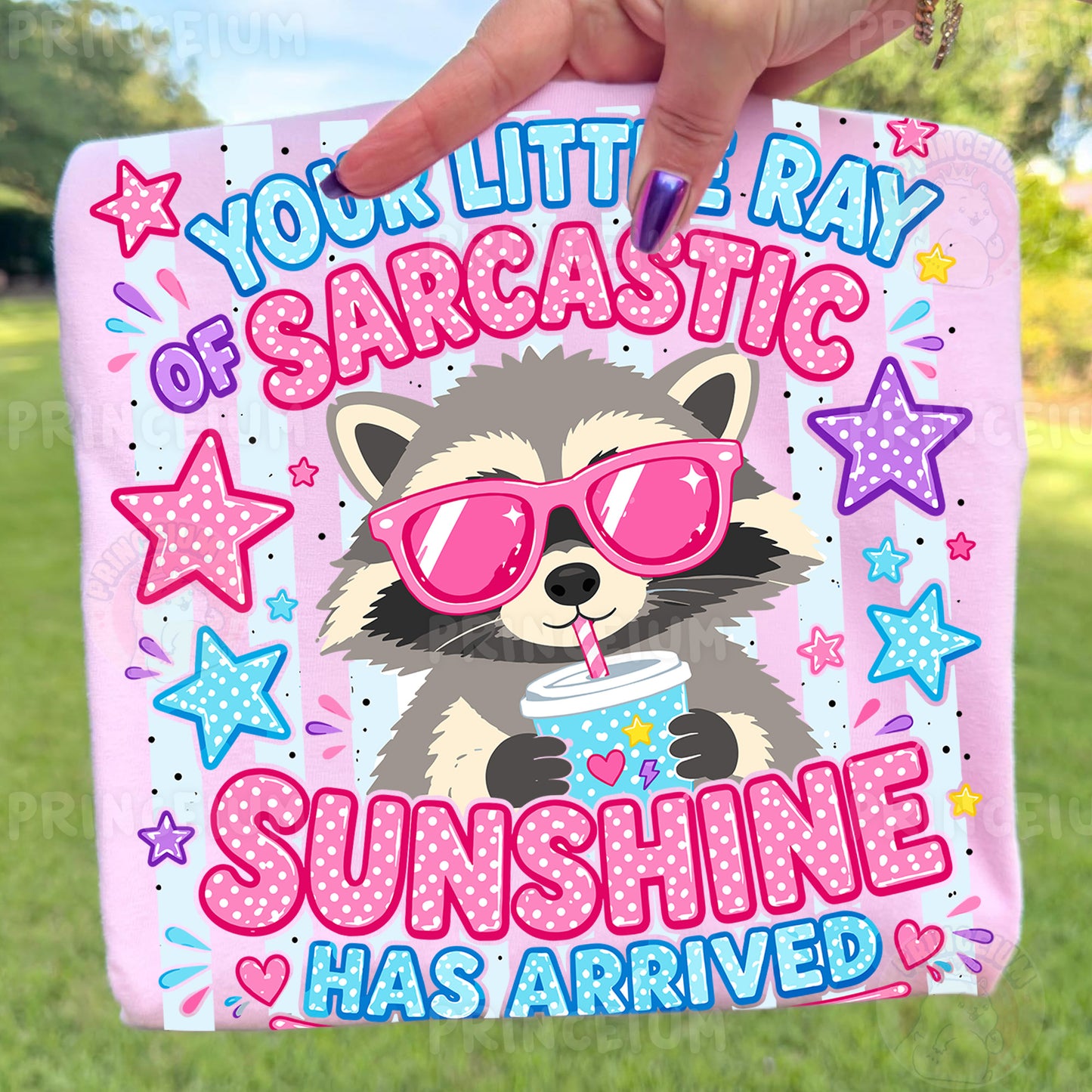 Your Little Ray of Sarcastic Sunshine Sublimation Design PNG |  Raccoon Digital Download