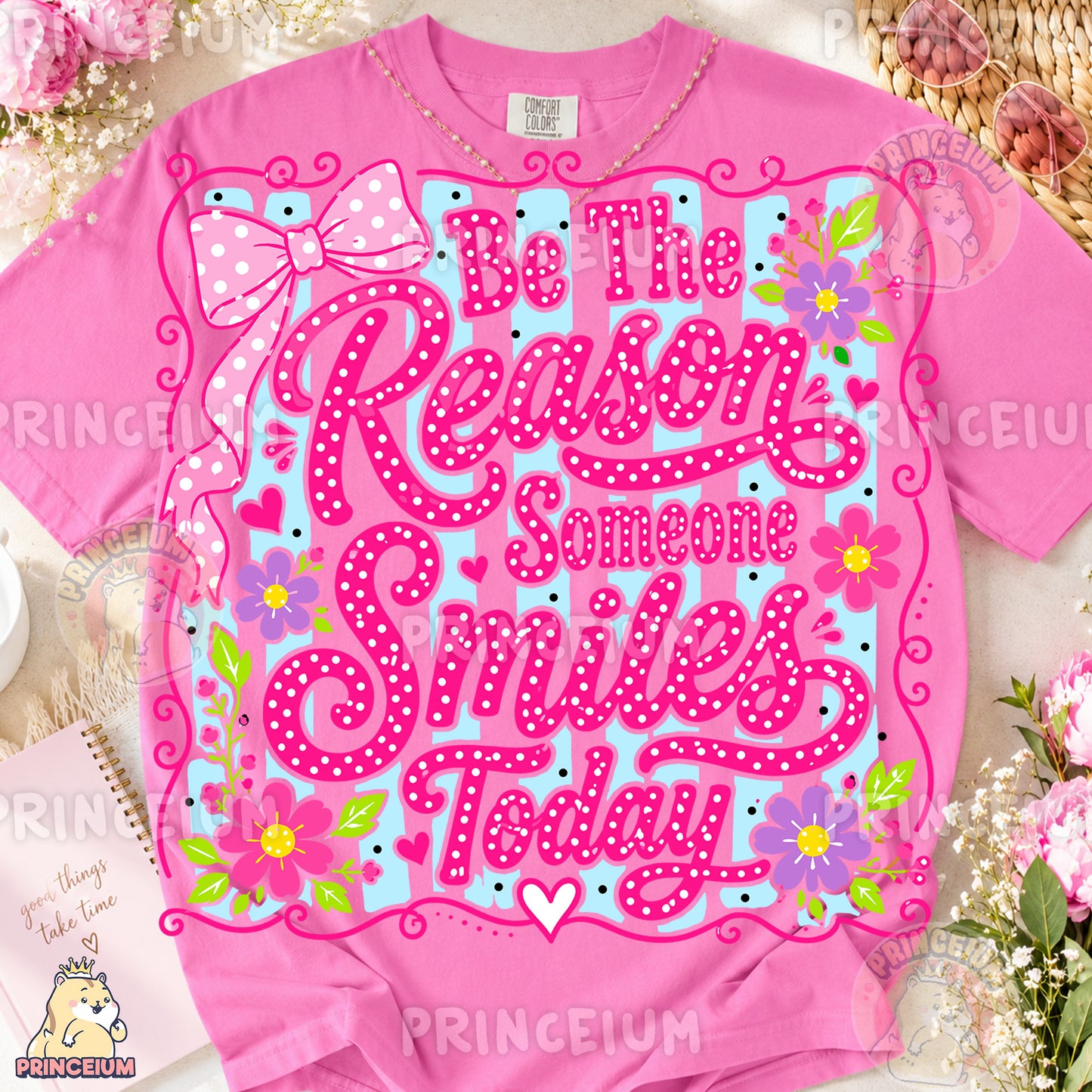 Be The Reason Someone Smiles Today Sublimation Design PNG Floral Inspirational Digital Download NEW26