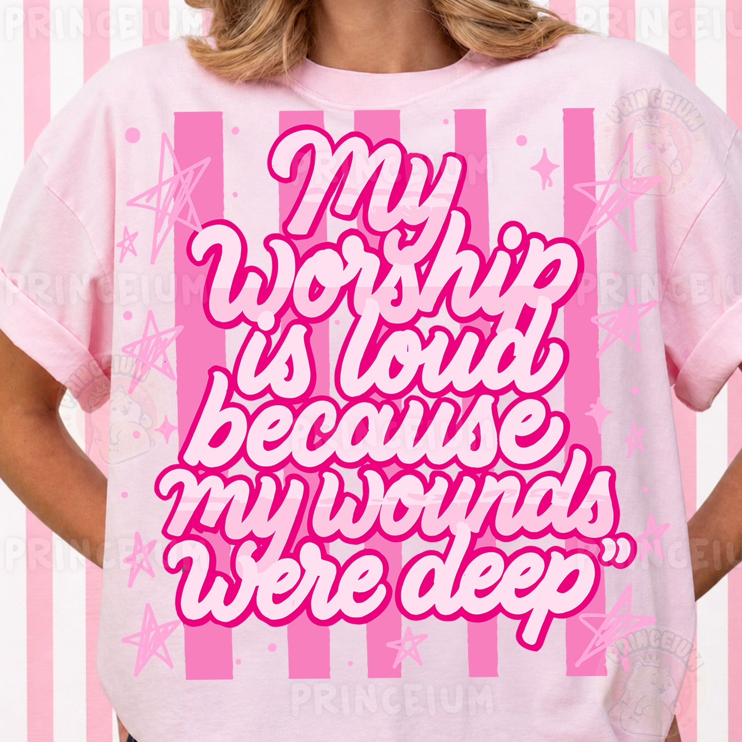 My Worship Is Loud Because My Wounds Were Deep Sublimation Design PNG Christian Faith Digital Download
