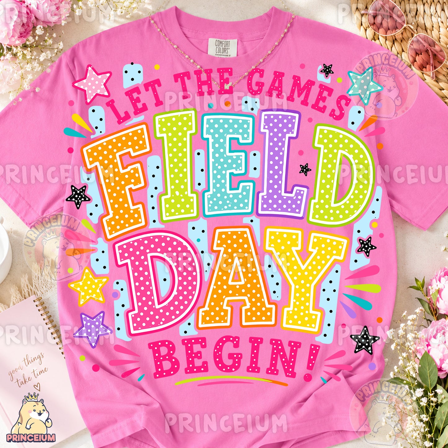 Let The Games Field Day Begin Sublimation Design PNG Colorful School Field Day Digital Download NEW26