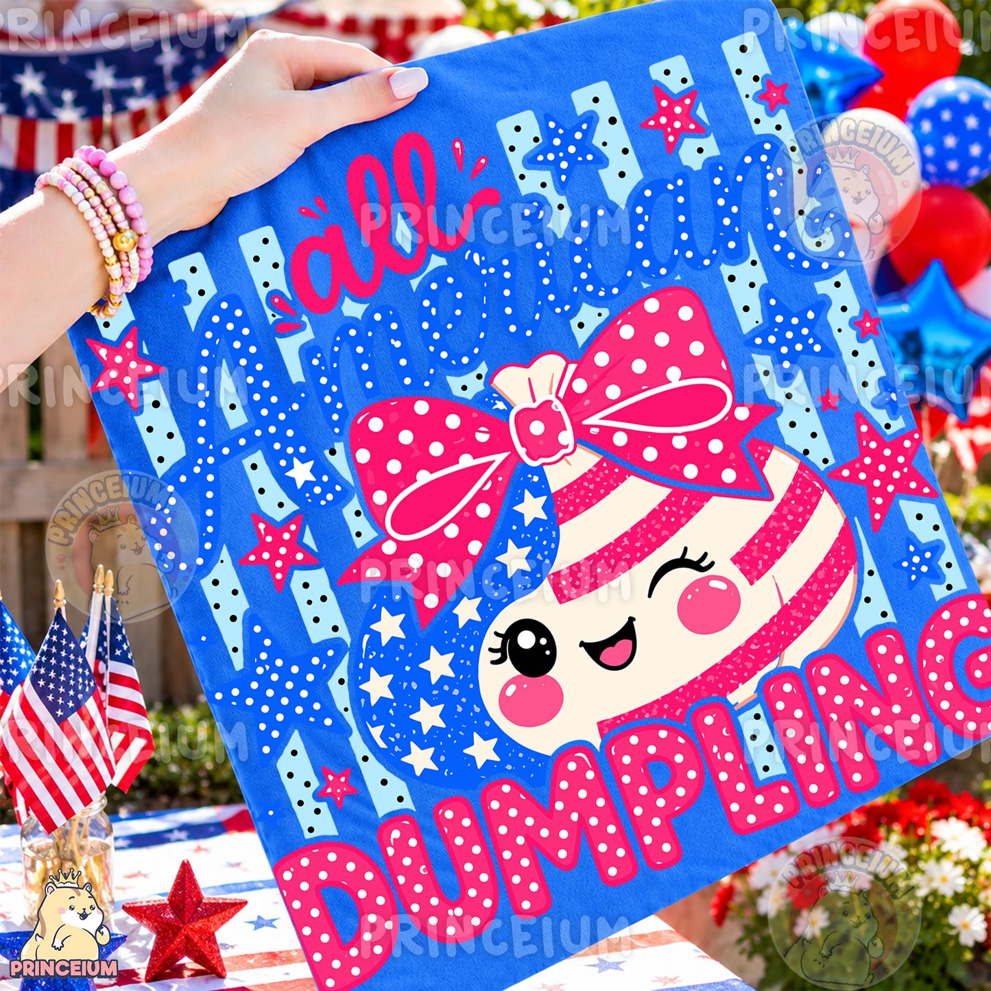 All American Dumpling Sublimation Design PNG Patriotic 4th of July Digital Download NEW26