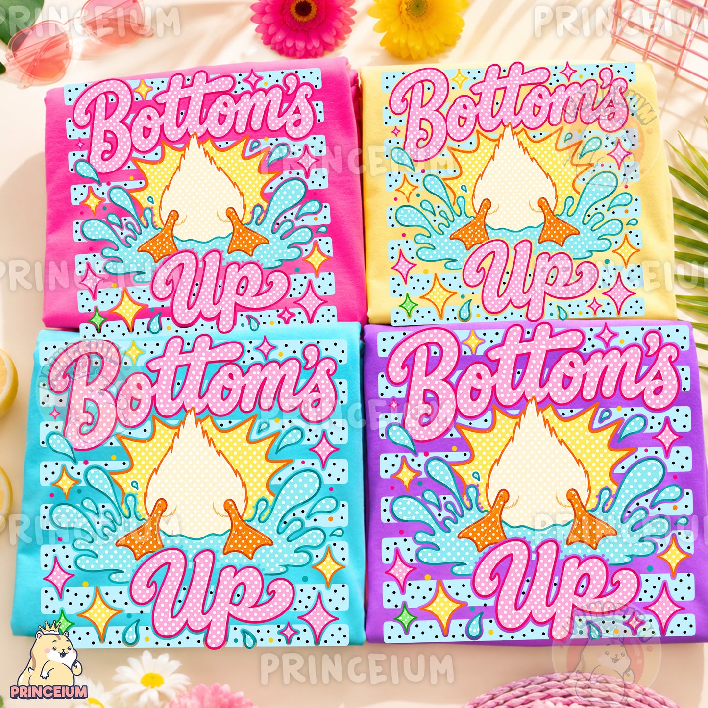Bottoms Up Duck Sublimation Design PNG Funny Summer Splash Digital Download NEW26