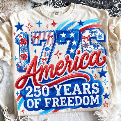 1776 America PNG, Patriotic 4th of July Shirt Design, USA Freedom Graphic, Retro America Sublimation