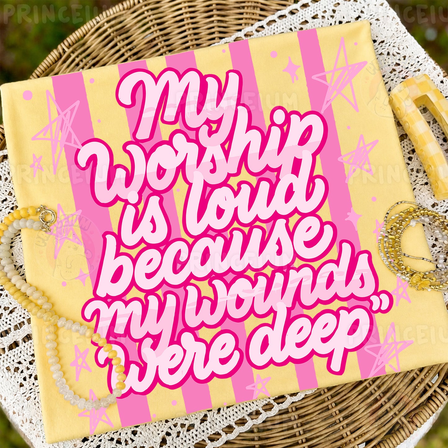 My Worship Is Loud Because My Wounds Were Deep Sublimation Design PNG Christian Faith Digital Download