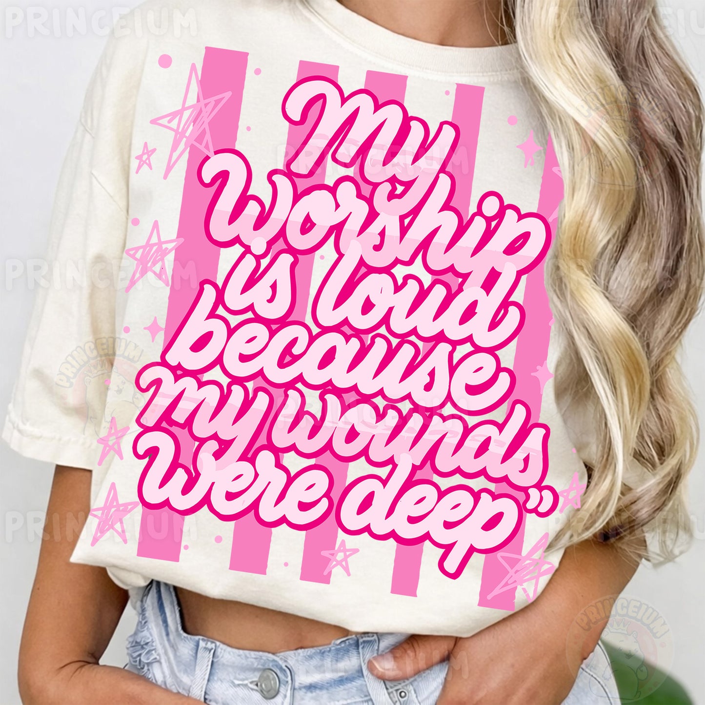 My Worship Is Loud Because My Wounds Were Deep Sublimation Design PNG Christian Faith Digital Download