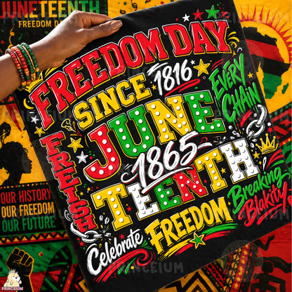 Freedom Day Juneteenth Since 1865 Sublimation Design PNG Celebrate Freedom Digital Download