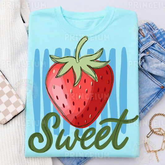 Sweet Strawberry Sublimation Design PNG  Fruit Summer Digital Download