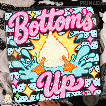 Bottoms Up Duck Sublimation Design PNG Funny Summer Splash Digital Download NEW26