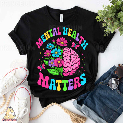 a t - shirt that says mental health matters
