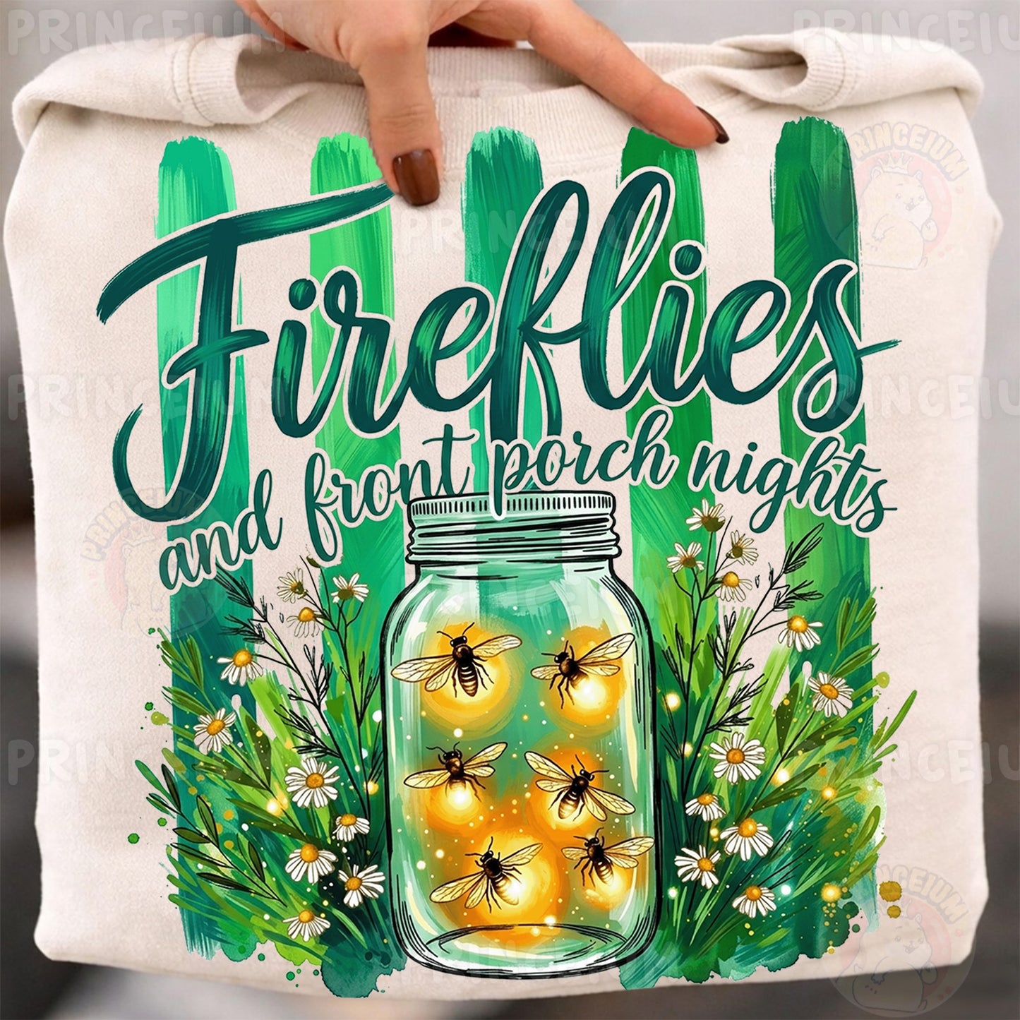 Fireflies and Front Porch Nights PNG, Country Summer Shirt Design, Rustic Mason Jar Sublimation