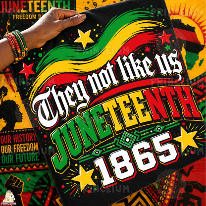 They Not Like Us Juneteenth 1865 Sublimation Design PNG Freedom Day Digital Download