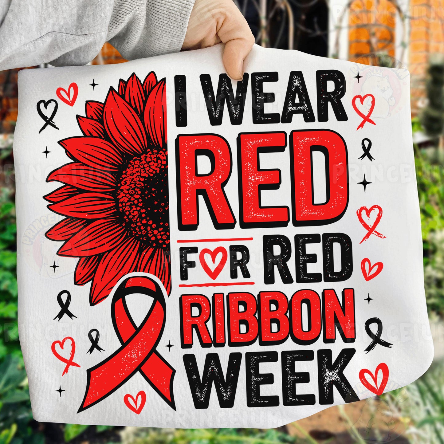 Red Ribbon Week Bundle Png, In October We Wear, Red Ribbon Week Png, Drug-Free, Anti-Drug Svg, Red ribbon Week, Sublimation Designs, Digital