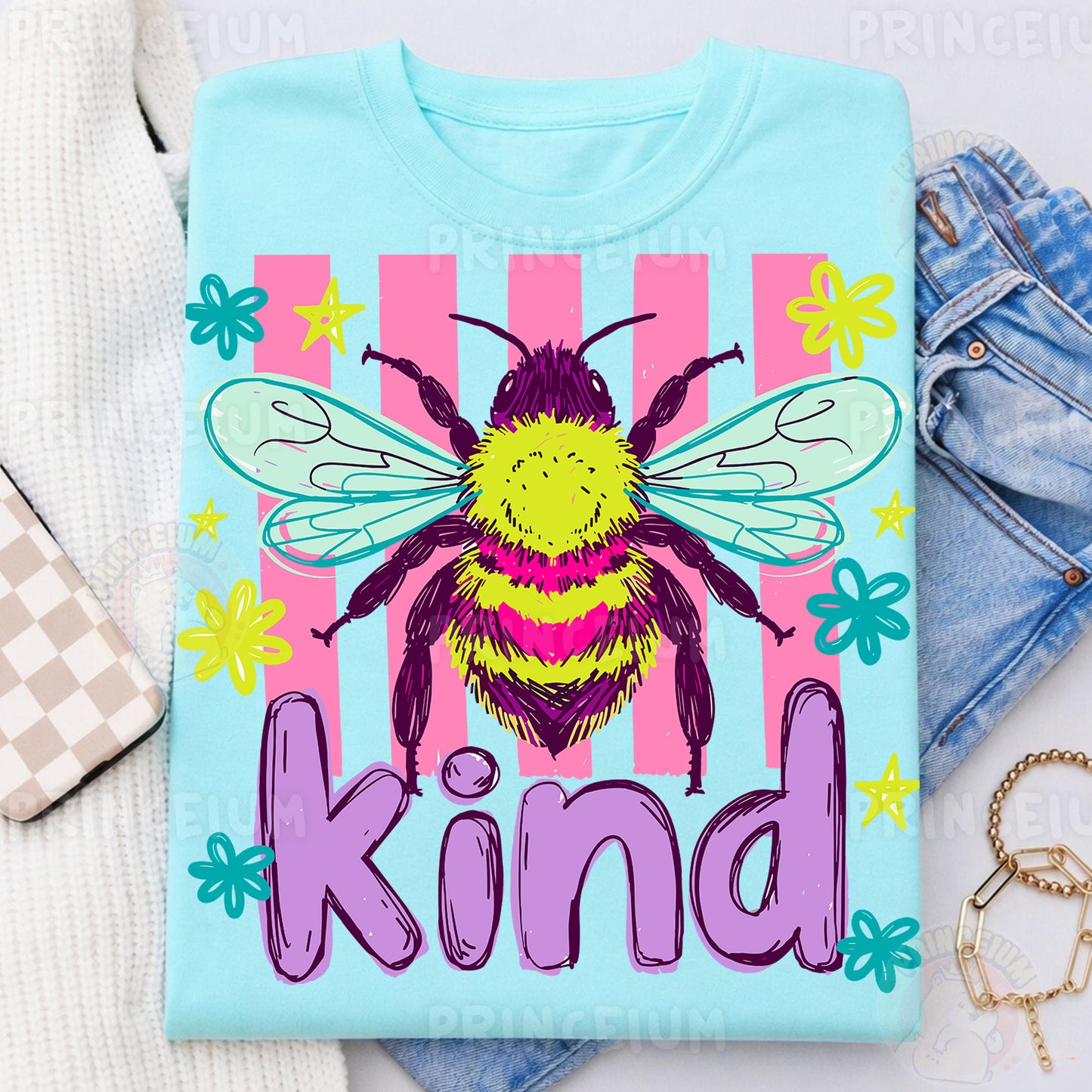 Be Kind Sublimation Design PNG | Bee Digital Download