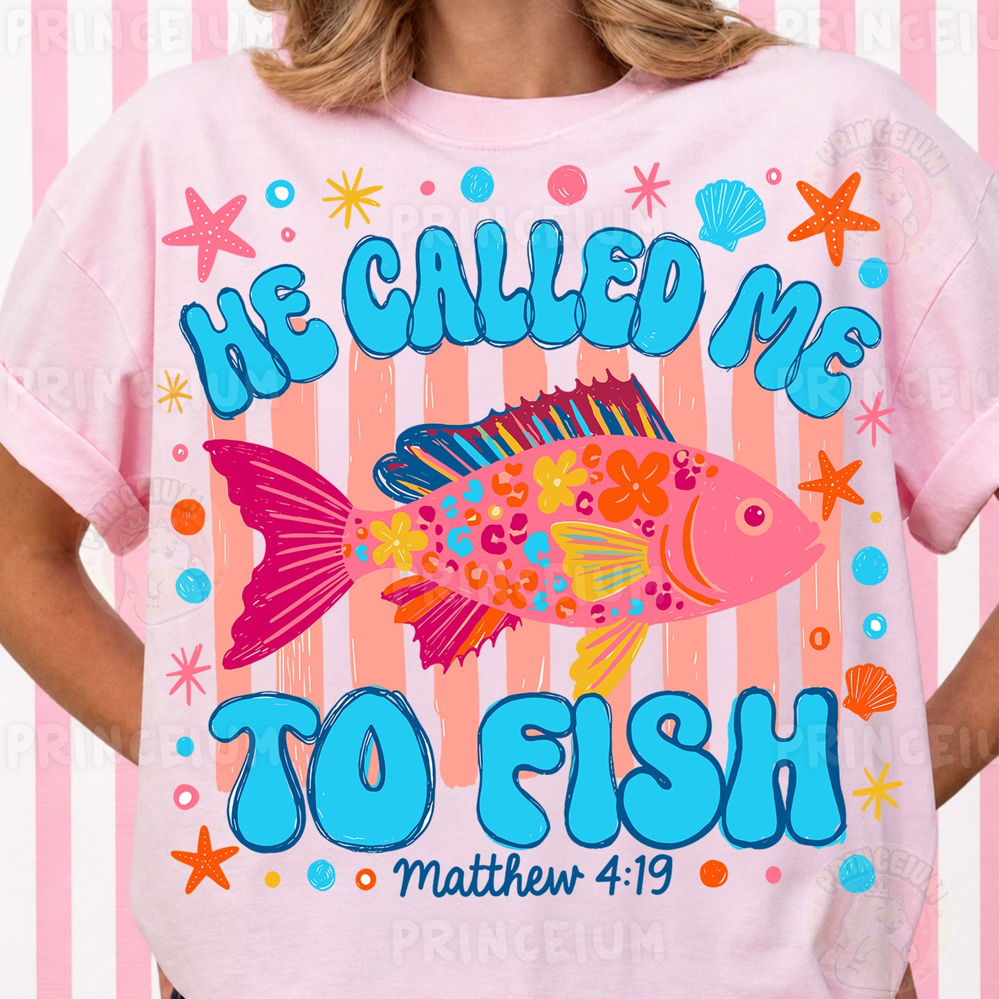 He Called Me To Fish Sublimation Design PNG | Christian Fishing Matthew 4:19 Digital Download