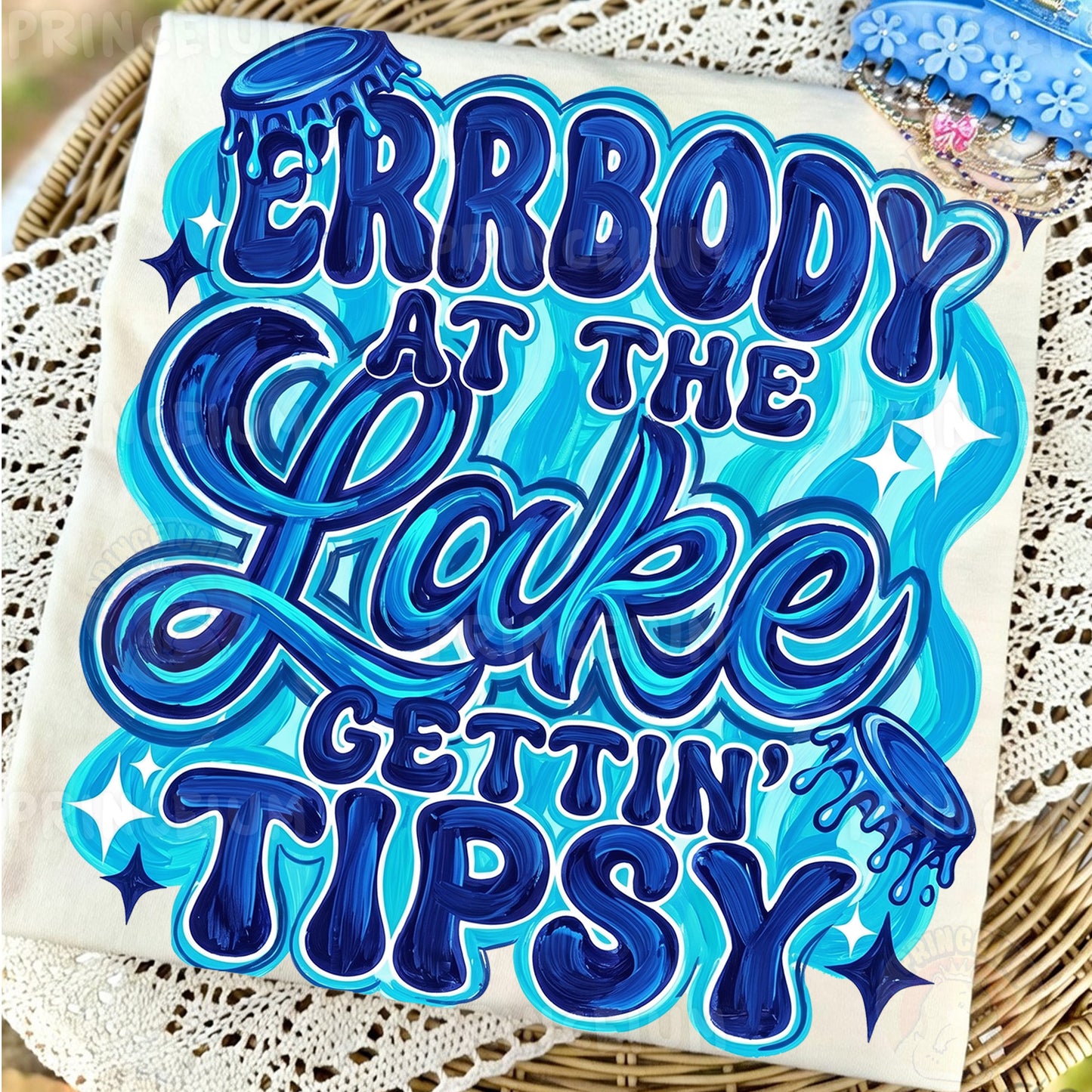 Errbody At The Lake Gettin Tipsy PNG, Funny Lake Trip Shirt Design, Summer Vacation Sublimation