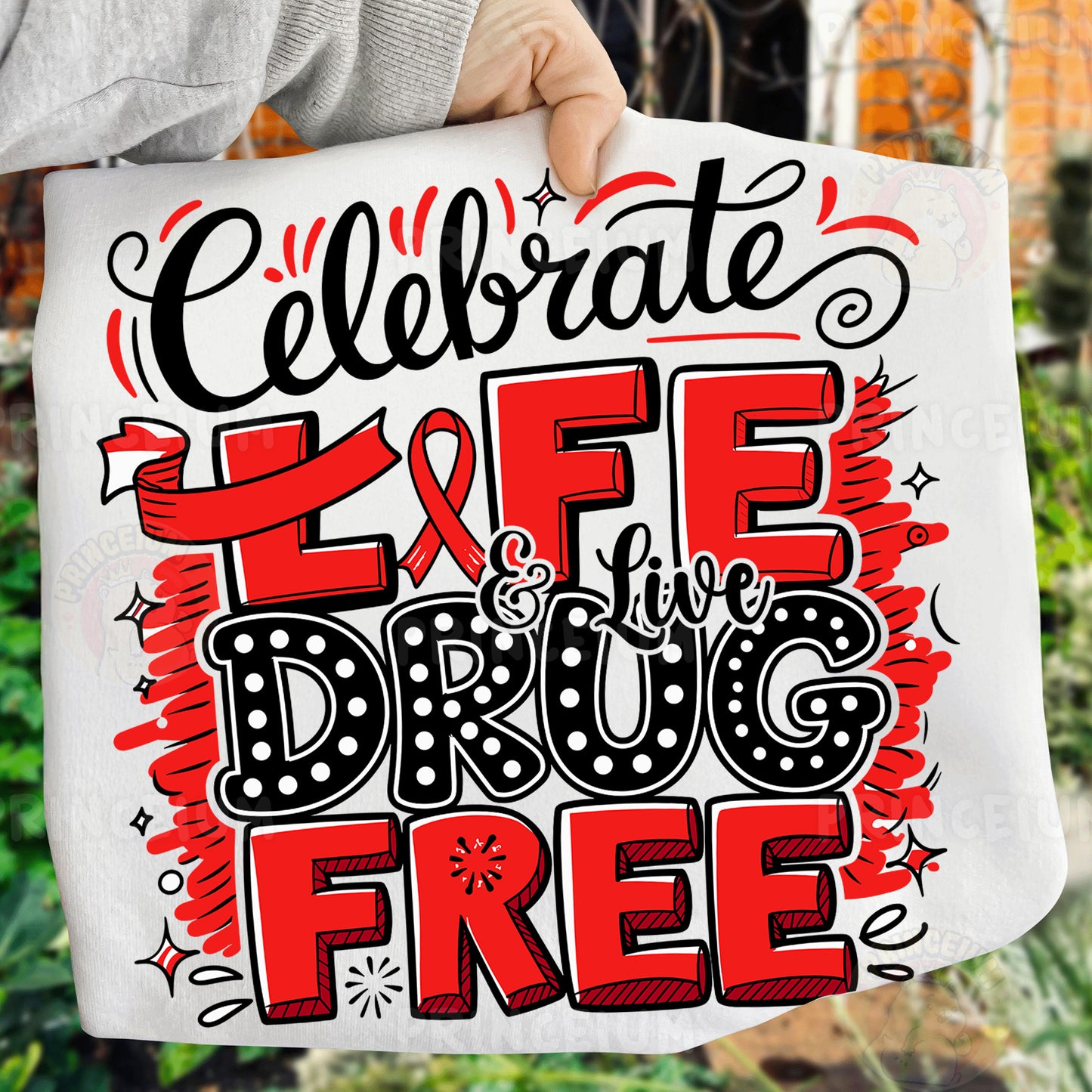 Red Ribbon Week Bundle Png, In October We Wear, Red Ribbon Week Png, Drug-Free, Anti-Drug Svg, Red ribbon Week, Sublimation Designs, Digital