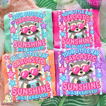 Your Little Ray of Sarcastic Sunshine Sublimation Design PNG |  Raccoon Digital Download
