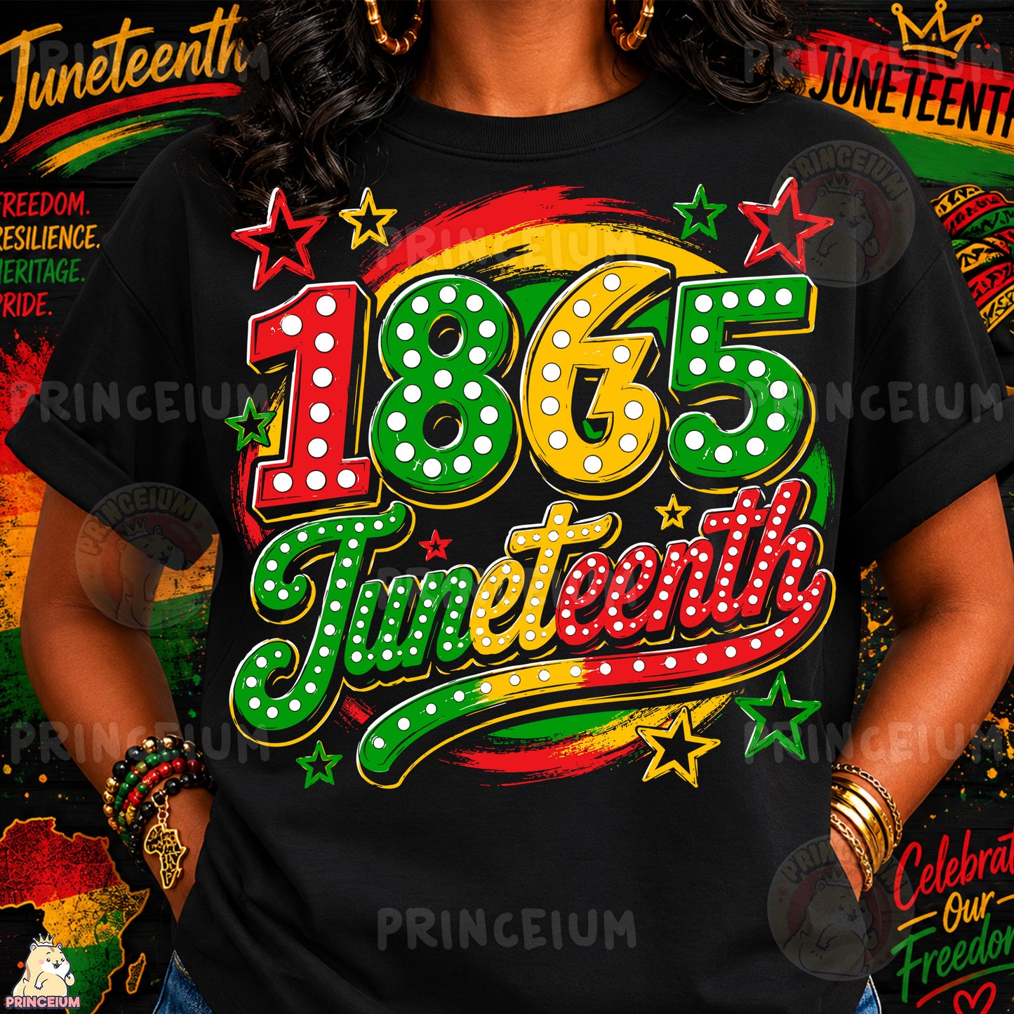 1865 Juneteenth Sublimation Design PNG Freedom Day Celebration Digital Download
