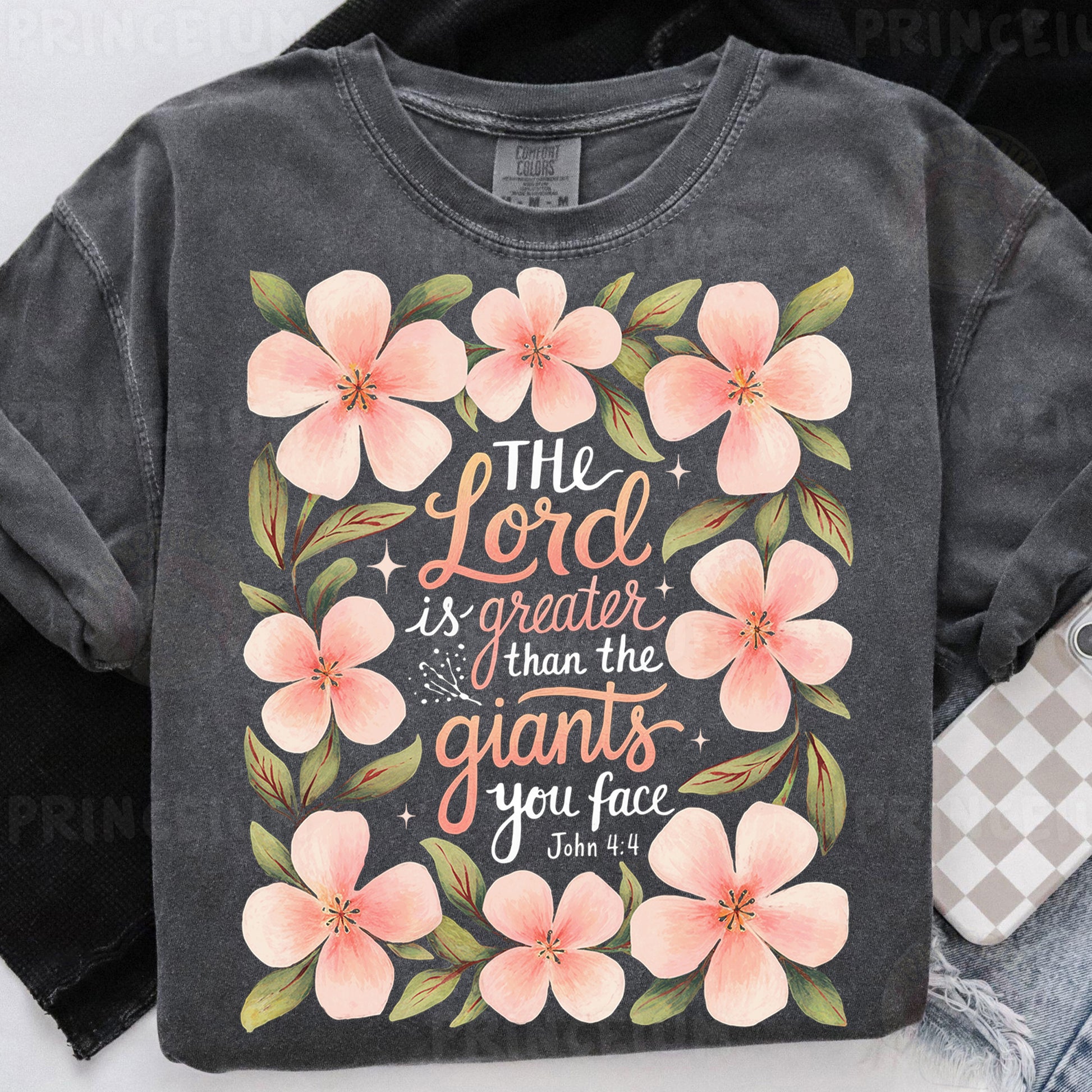 a t - shirt with a bible verse on it