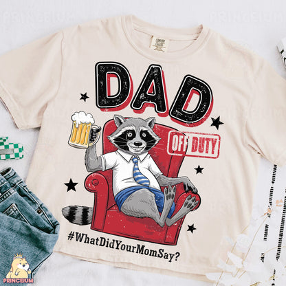 a raccoon is sitting on a chair with a beer