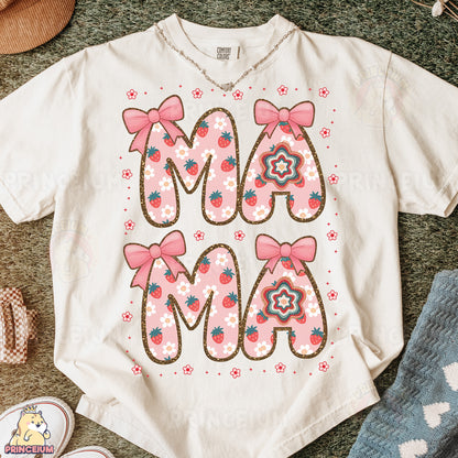 a t - shirt with the word ma ma on it