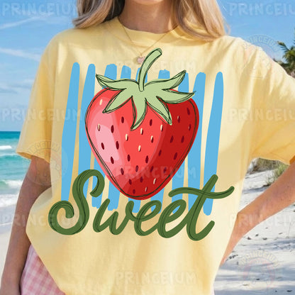 Sweet Strawberry Sublimation Design PNG  Fruit Summer Digital Download