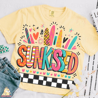 a yellow shirt with the words sunked on it