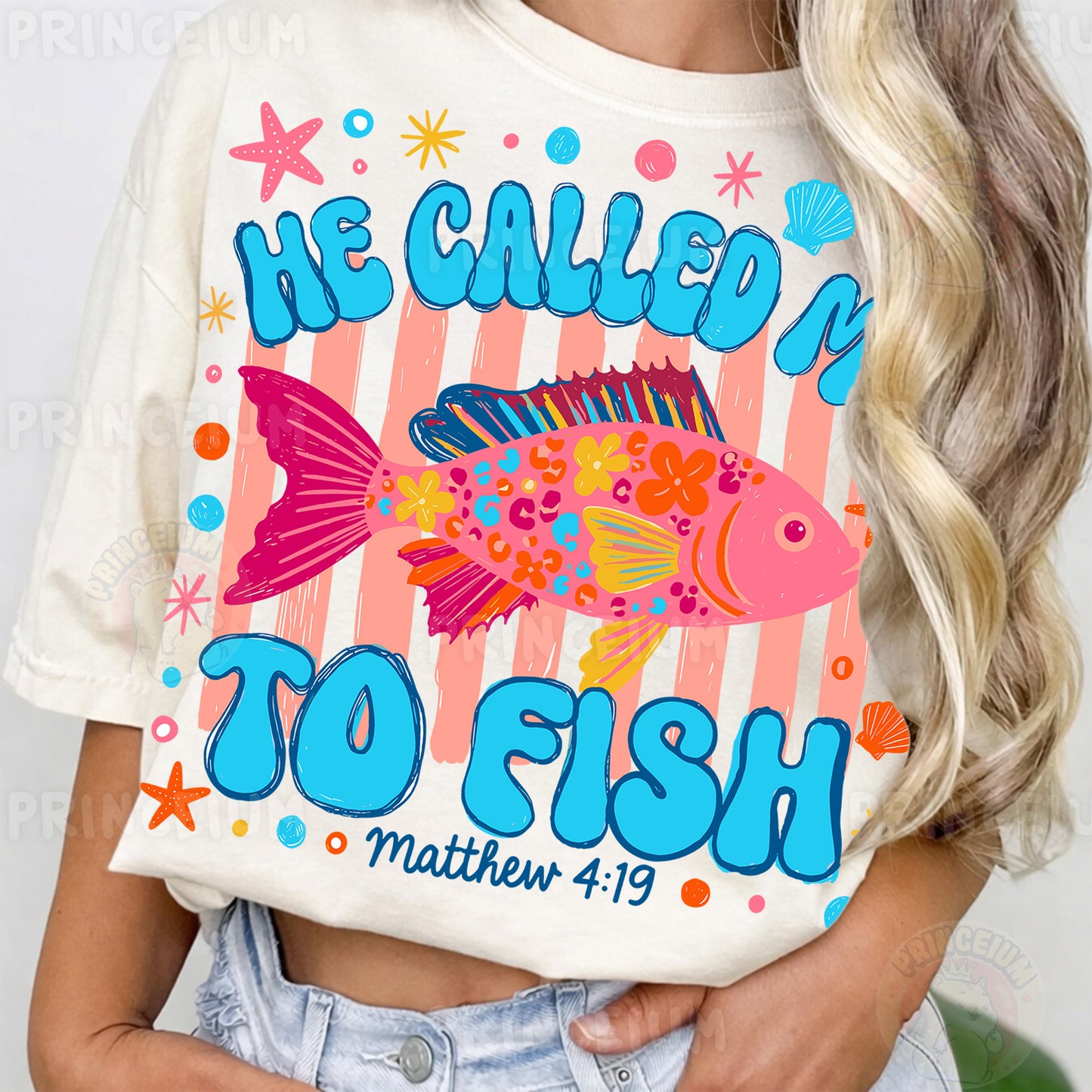 He Called Me To Fish Sublimation Design PNG | Christian Fishing Matthew 4:19 Digital Download