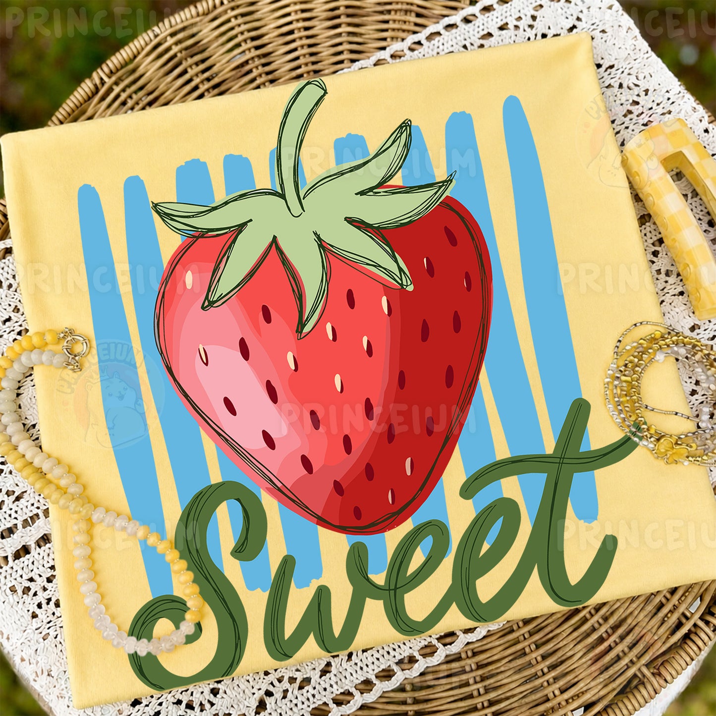 Sweet Strawberry Sublimation Design PNG  Fruit Summer Digital Download