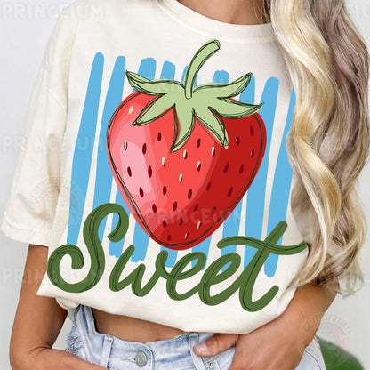 Sweet Strawberry Sublimation Design PNG  Fruit Summer Digital Download