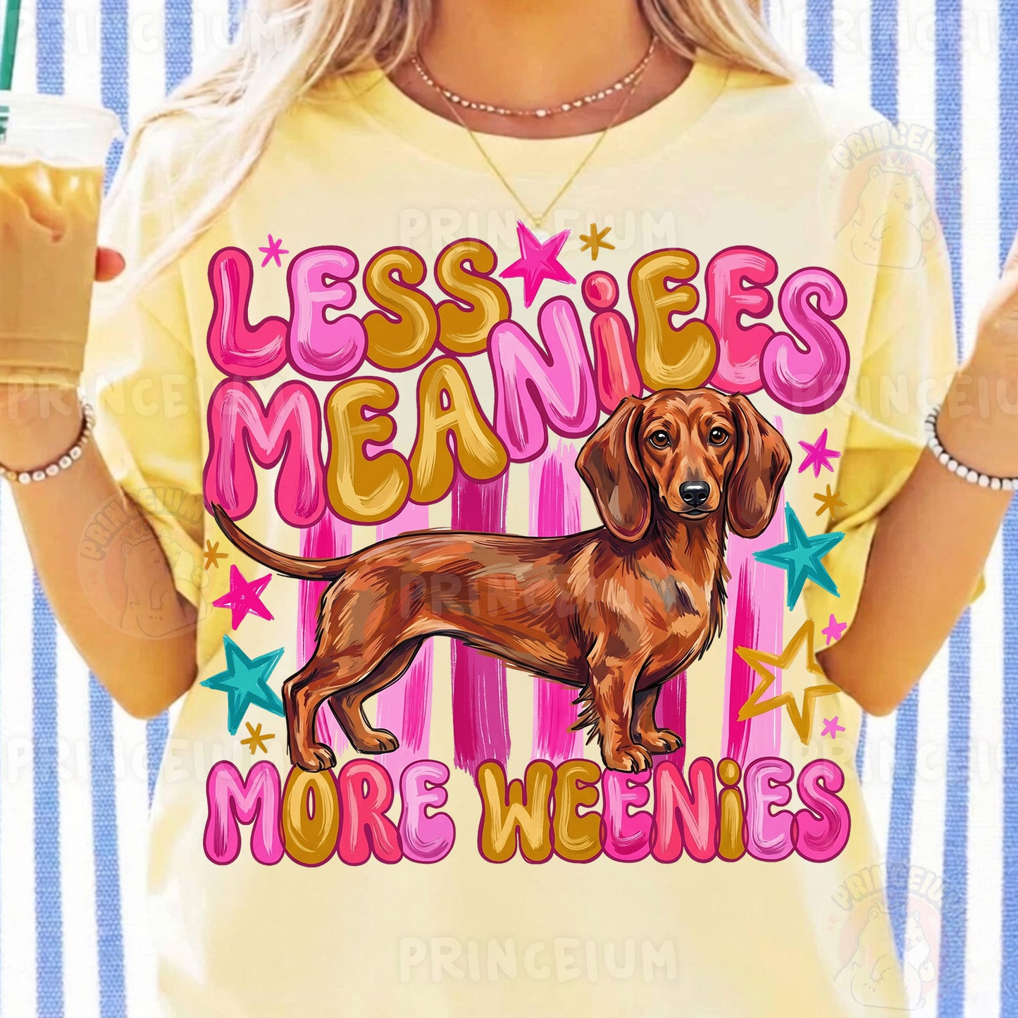 Less Meanies More Weenies Sublimation Design PNG Dachshund Dog Digital Download