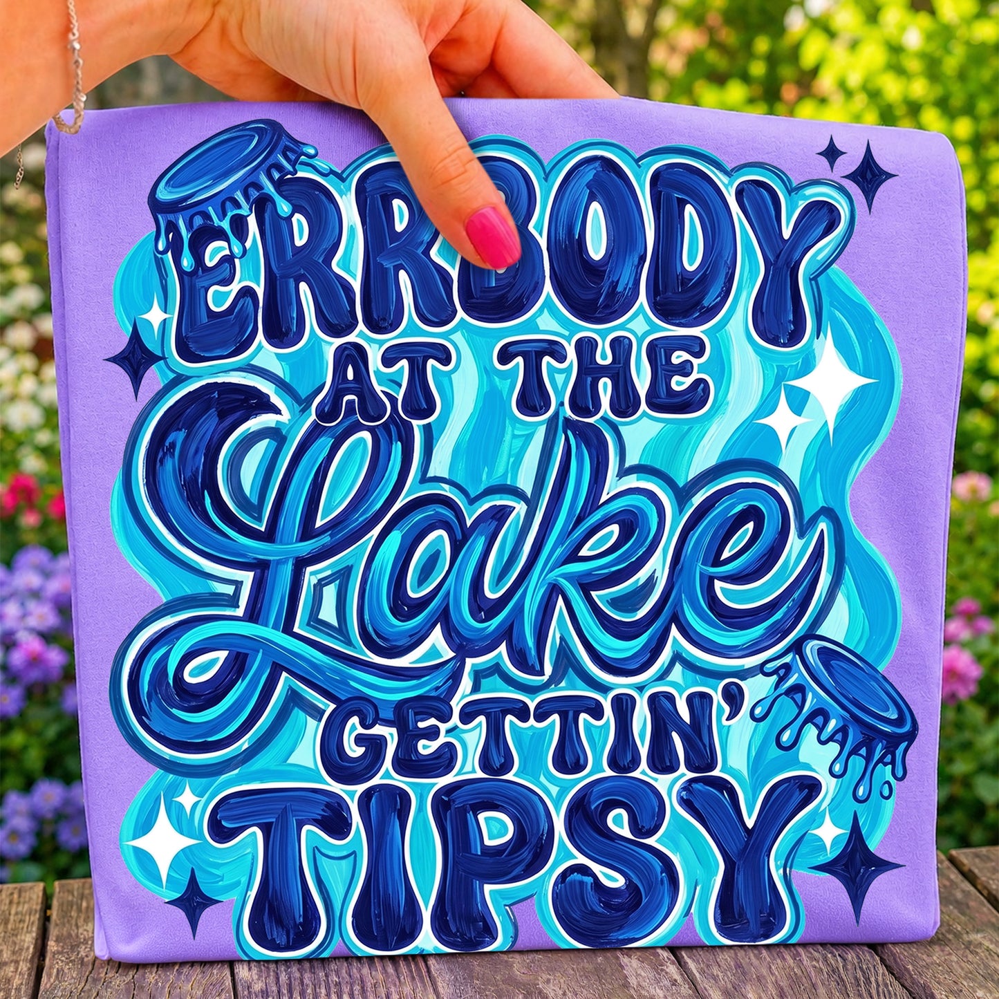 Errbody At The Lake Gettin Tipsy PNG, Funny Lake Trip Shirt Design, Summer Vacation Sublimation