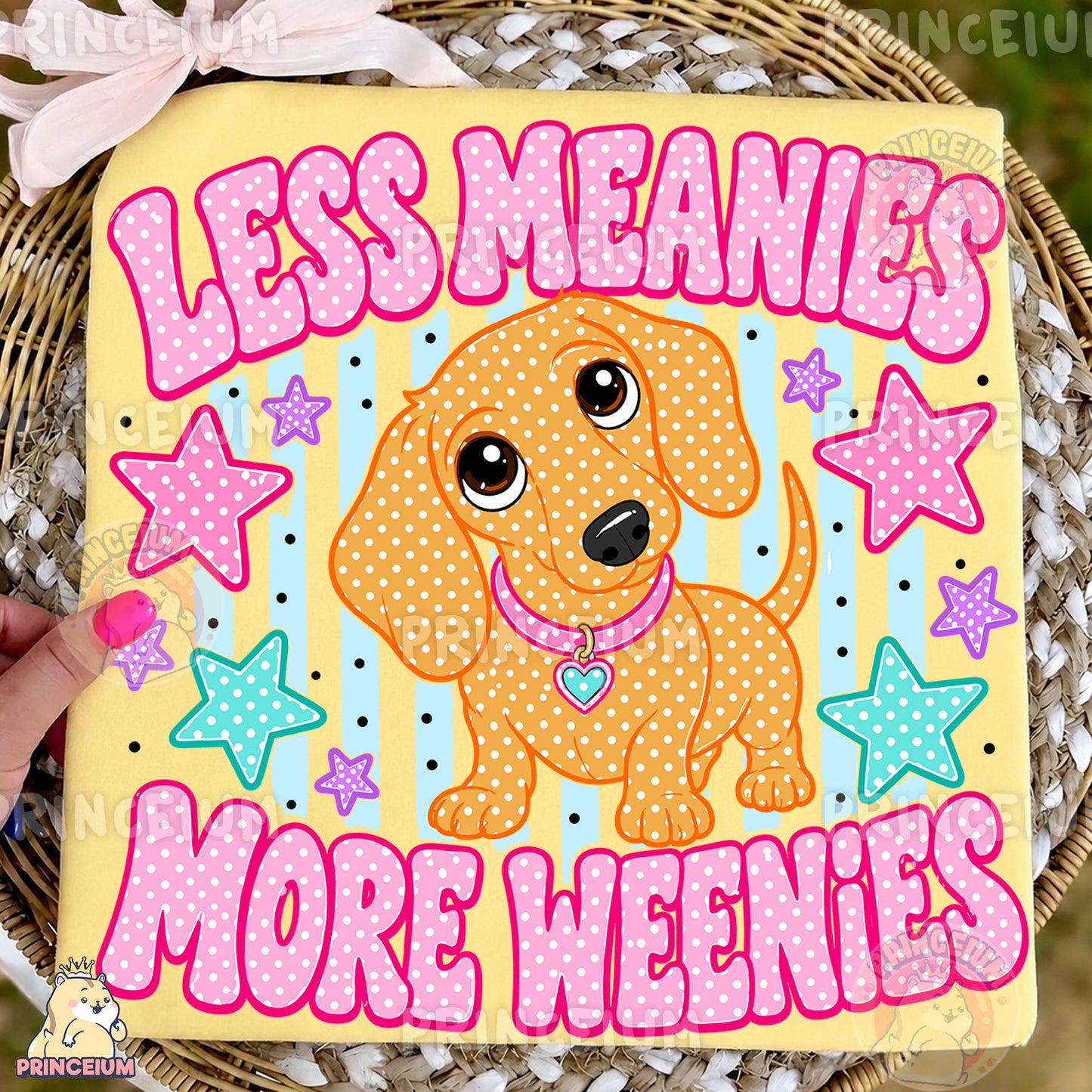 Less Meanies More Weenies Sublimation Design PNG Dachshund Digital Download NEW26