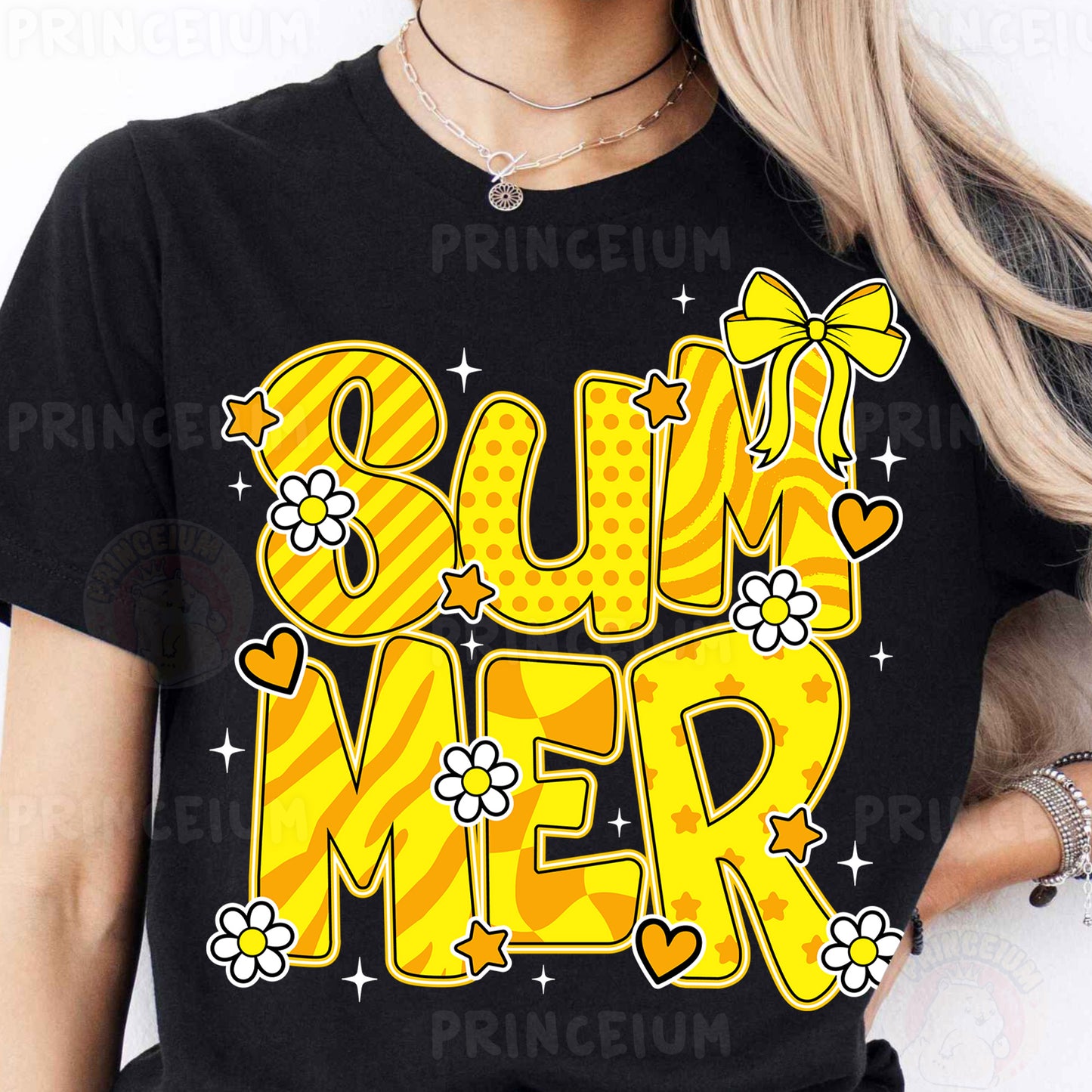 a woman wearing a t - shirt that says bummer