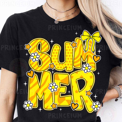 a woman wearing a t - shirt that says bummer