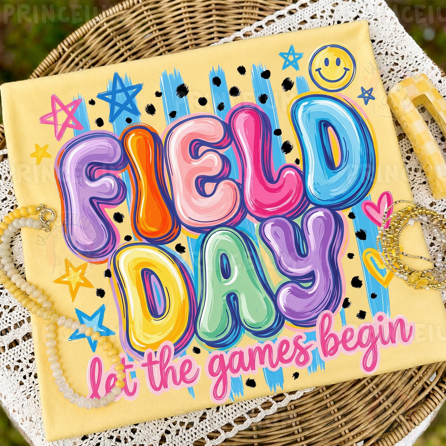 Field Day Let The Games Begin PNG, School Sports Day Shirt Design, Cute Teacher Sublimation