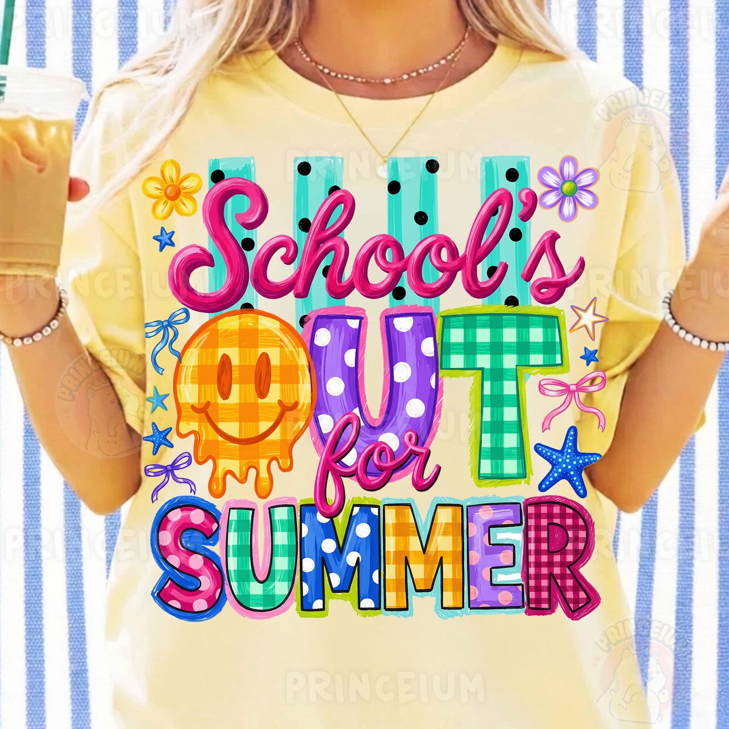 School's Out For Summer Sublimation Design PNG | Smiley Face Summer Digital Download