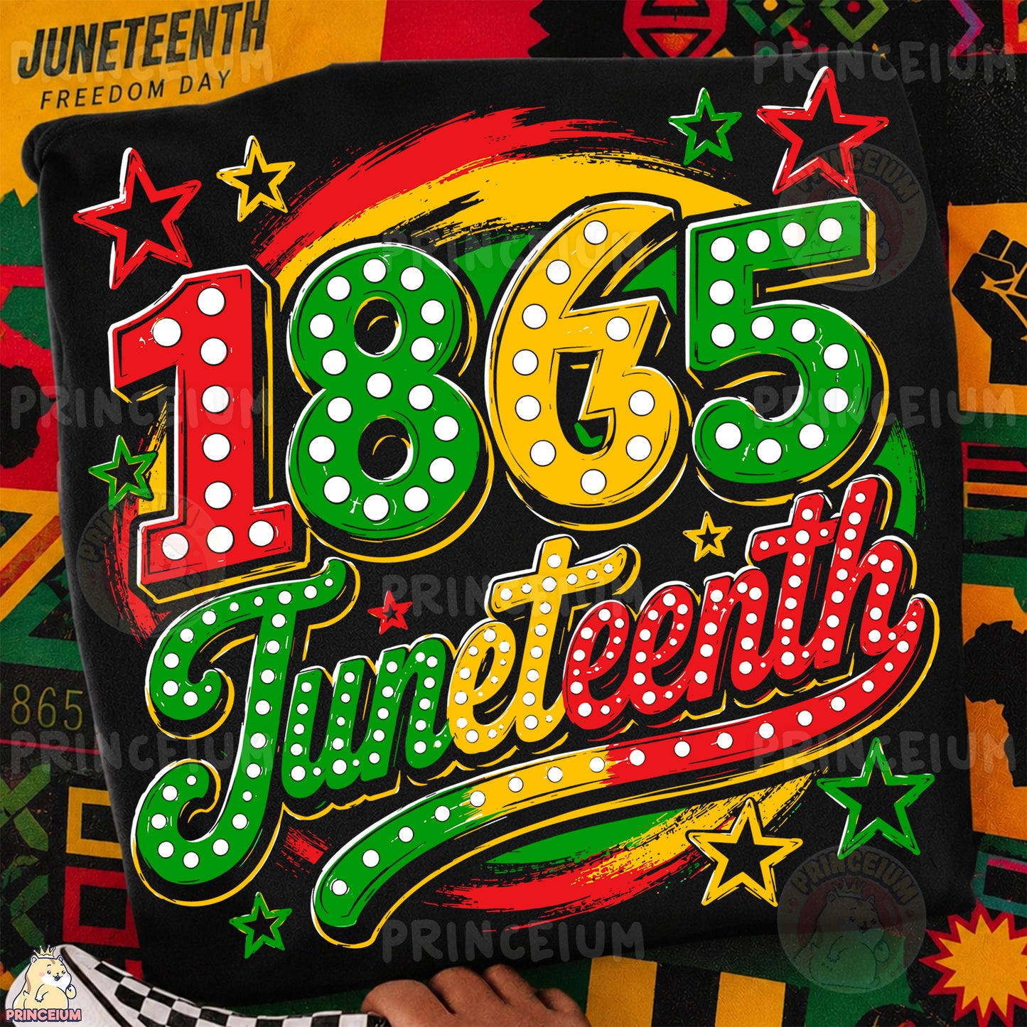 1865 Juneteenth Sublimation Design PNG Freedom Day Celebration Digital Download