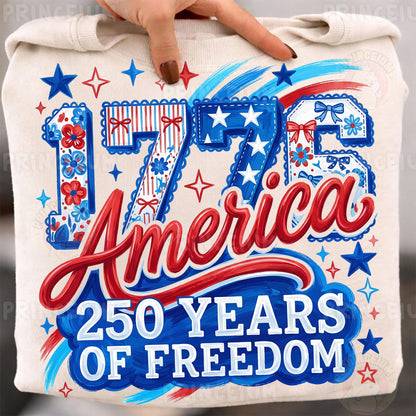 1776 America PNG, Patriotic 4th of July Shirt Design, USA Freedom Graphic, Retro America Sublimation