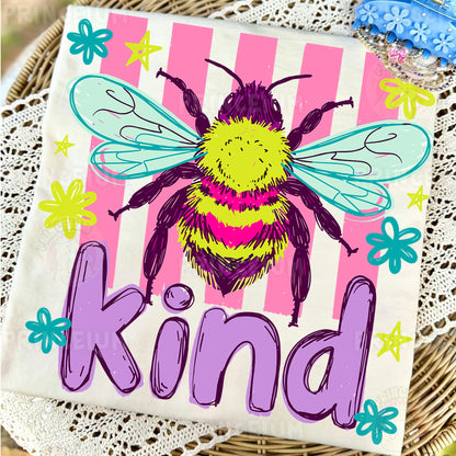 Be Kind Sublimation Design PNG | Bee Digital Download