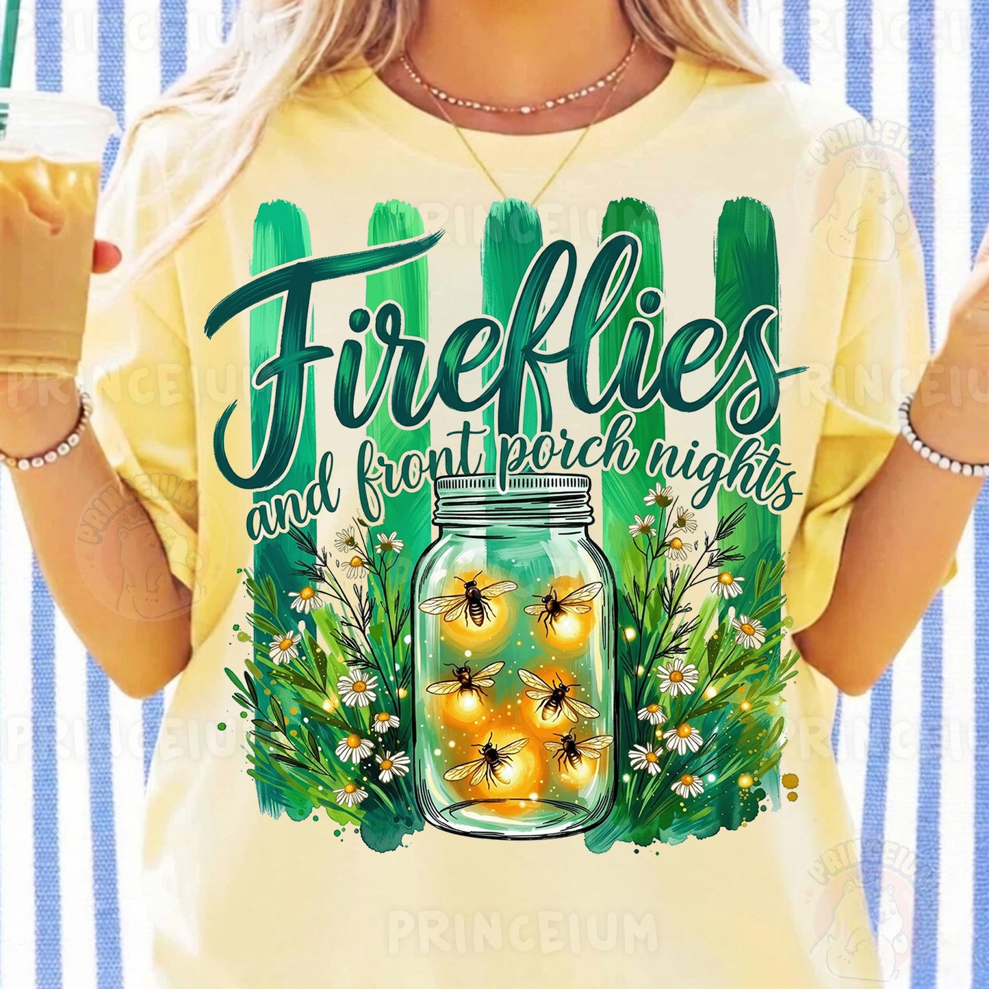 Fireflies and Front Porch Nights PNG, Country Summer Shirt Design, Rustic Mason Jar Sublimation