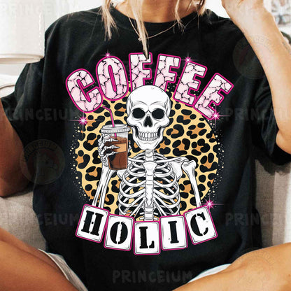a woman sitting on a couch holding a glass of coffee