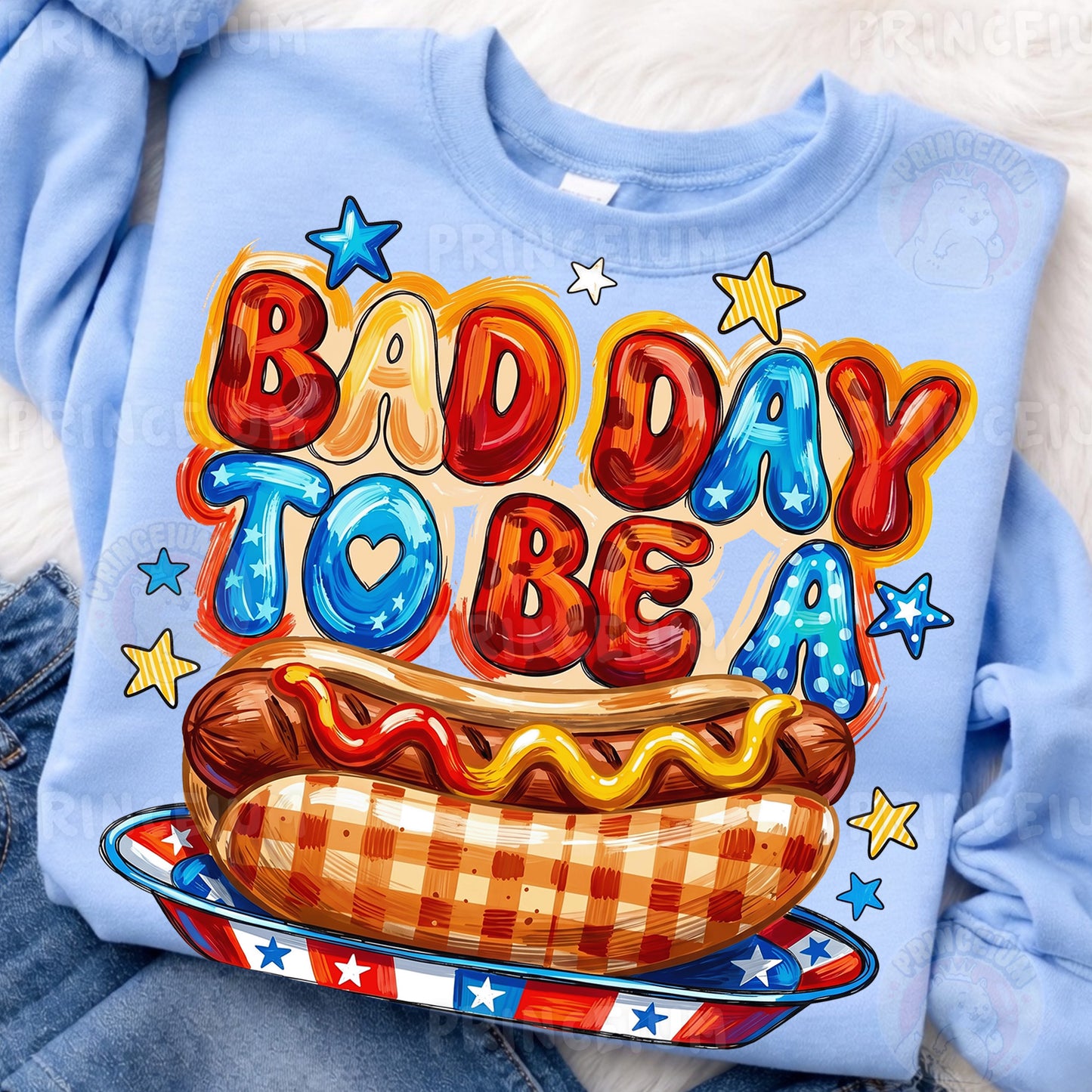 Bad Day To Be A Weiner Sublimation Design PNG | Funny Hot Dog Patriotic Digital Download