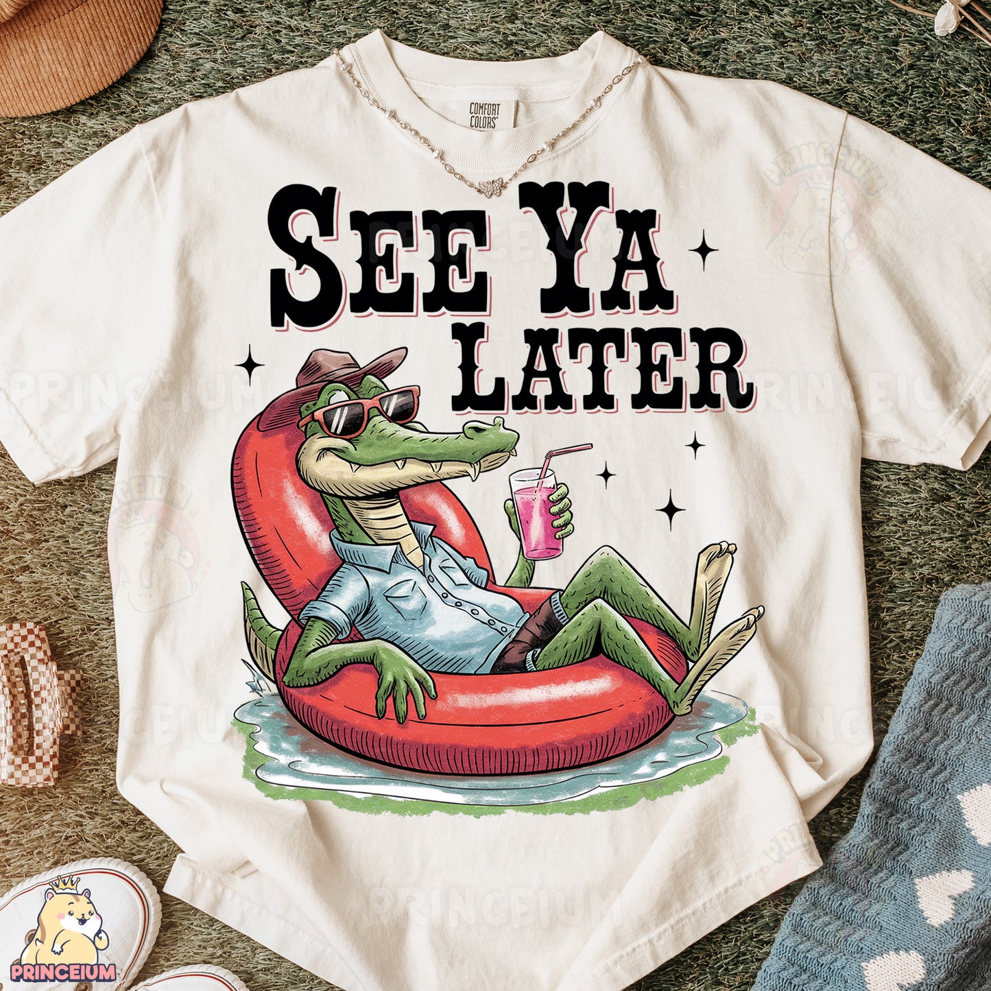 a t - shirt that says see ya later on it