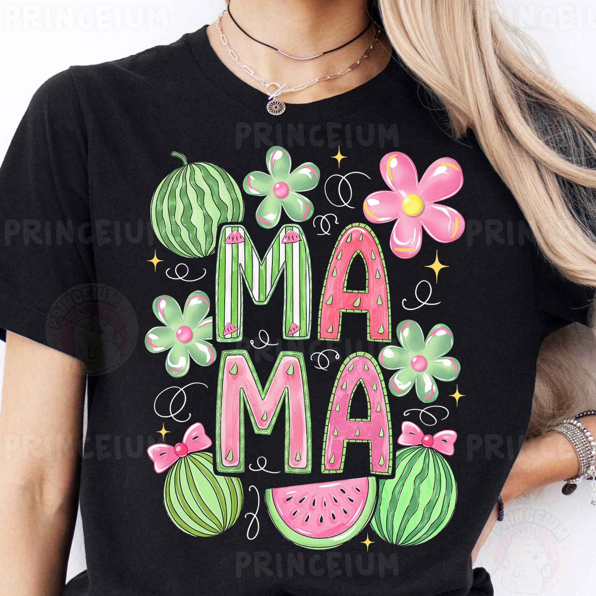 a woman wearing a black t - shirt that says i'm a maa