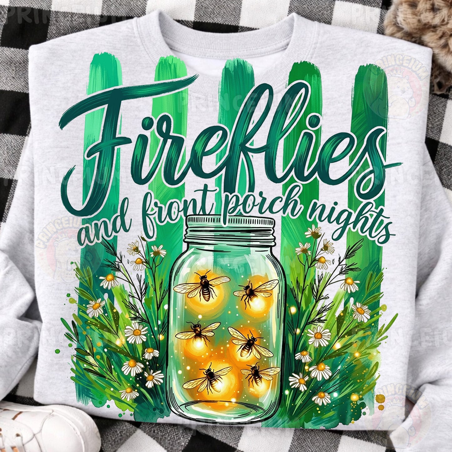 Fireflies and Front Porch Nights PNG, Country Summer Shirt Design, Rustic Mason Jar Sublimation
