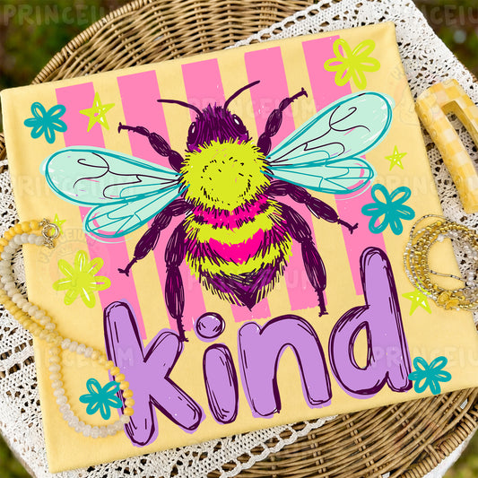 Be Kind Sublimation Design PNG | Bee Digital Download