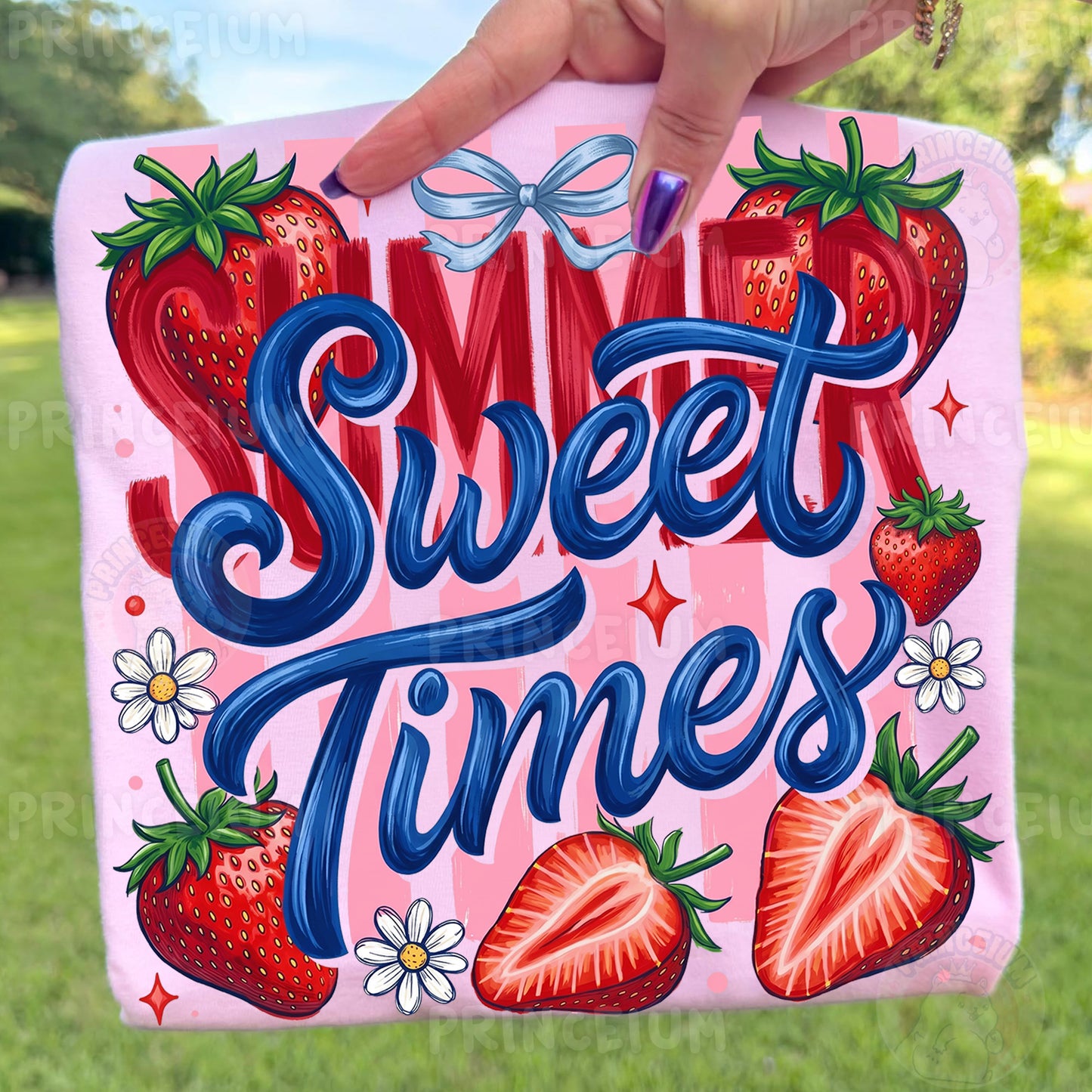 Sweet Summer Times PNG, Strawberry Summer Shirt Design, Cute Coquette Sublimation Graphic