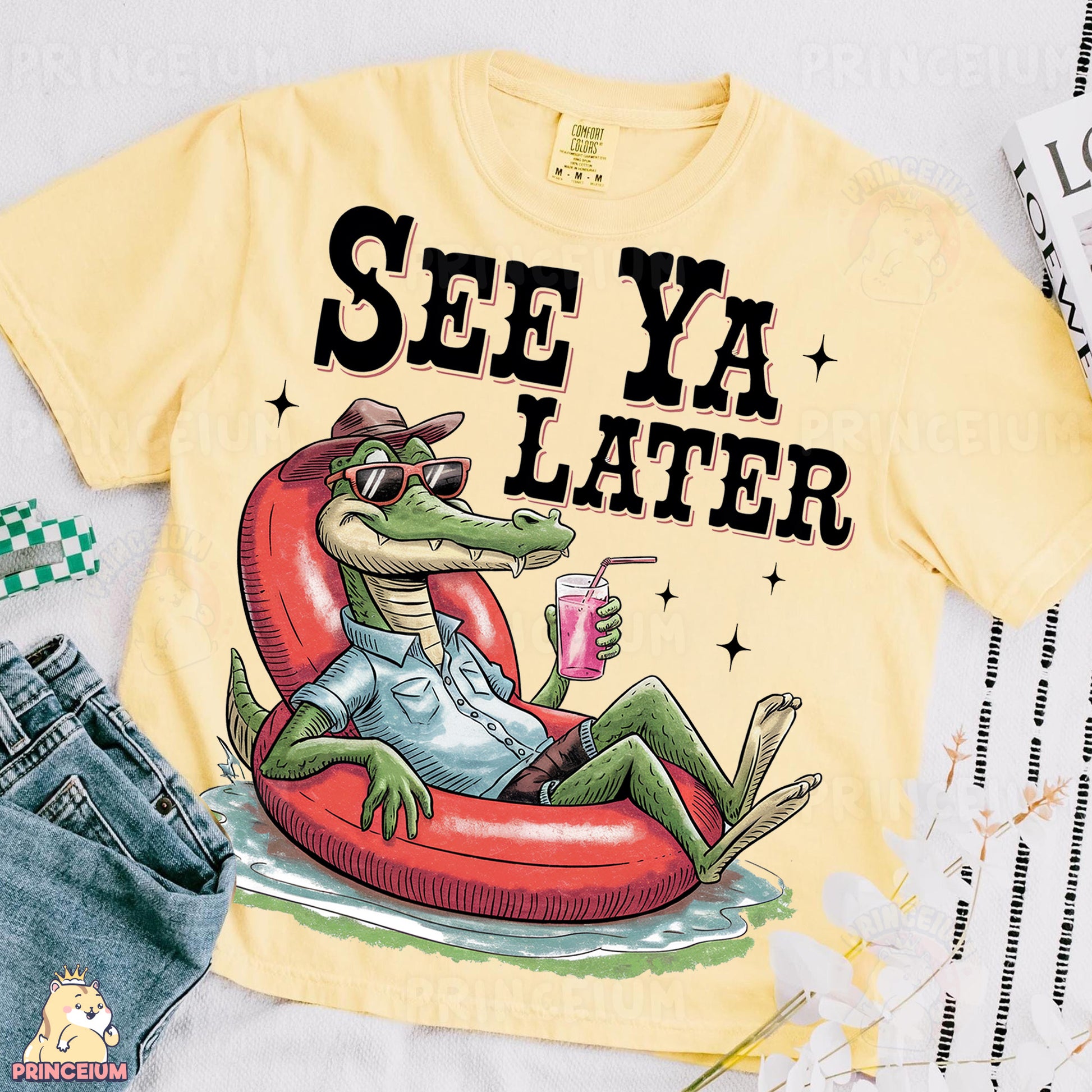 a t - shirt that says see ya later on it