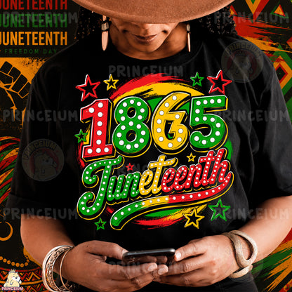 1865 Juneteenth Sublimation Design PNG Freedom Day Celebration Digital Download